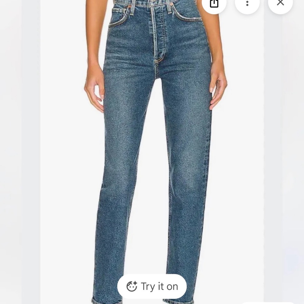 Citizens Of Humanity Charlotte High Rise straight leg Blue Jeans